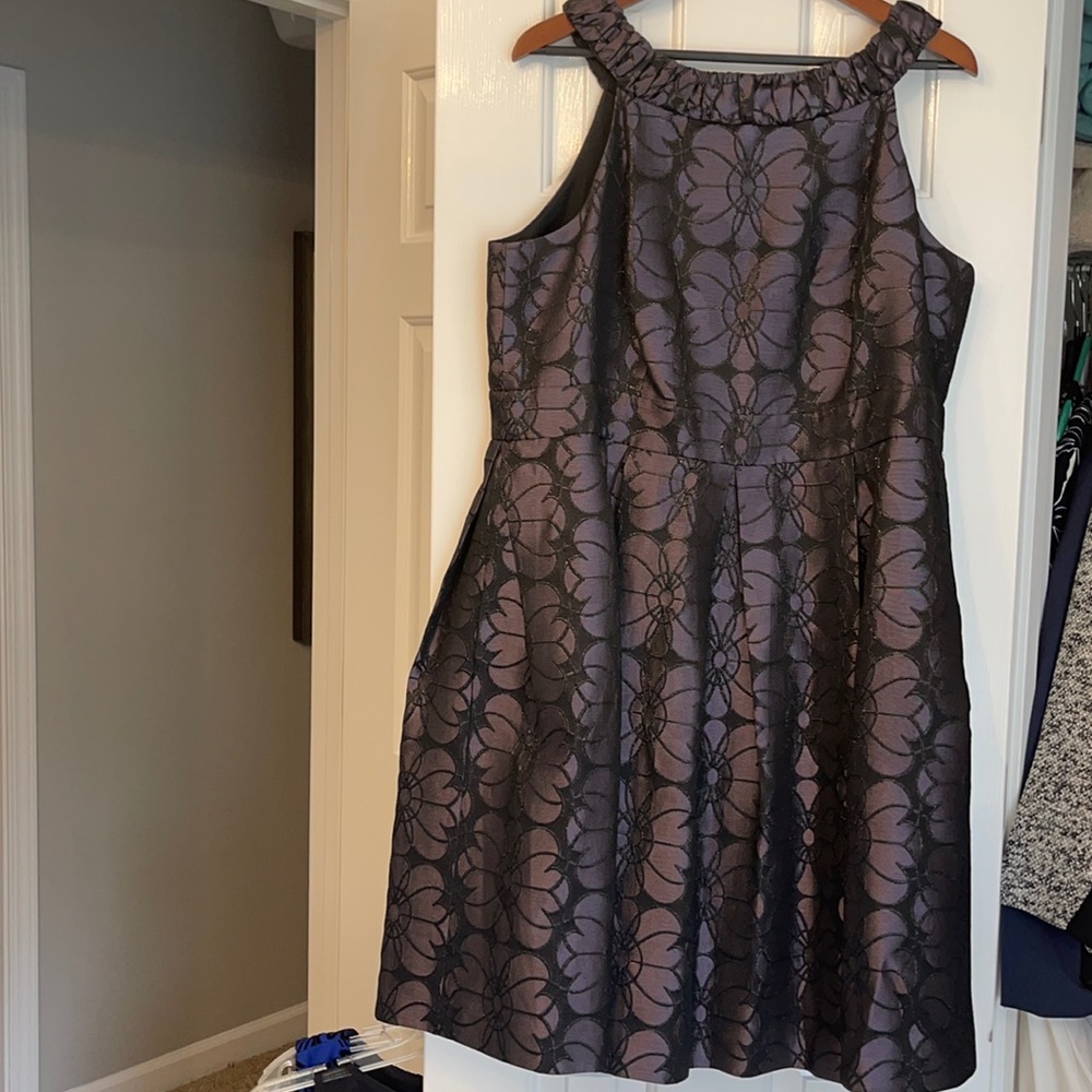 Fit and flare party dress with POCKETS!
